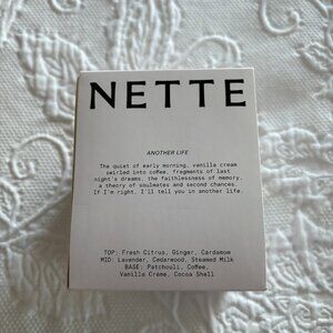 Nette candle, 10 oz., Another Life scent, new in box